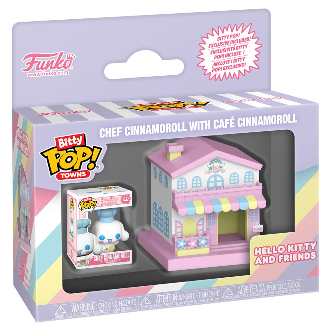 Bitty Pop! Towns Chef Cinnamoroll with Cafe Cinnamoroll