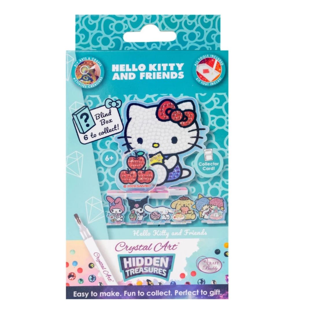 Crystal Art Hidden Treasures Hello Kitty and Friends