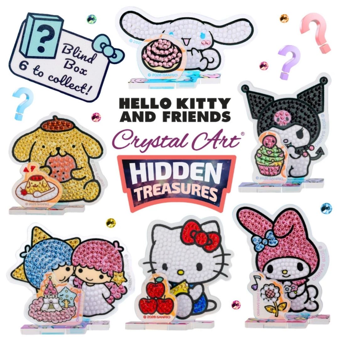 Crystal Art Hidden Treasures Hello Kitty and Friends