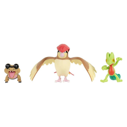 Pokemon Battle Figure Set - Treecko Pidgeotto Sandile