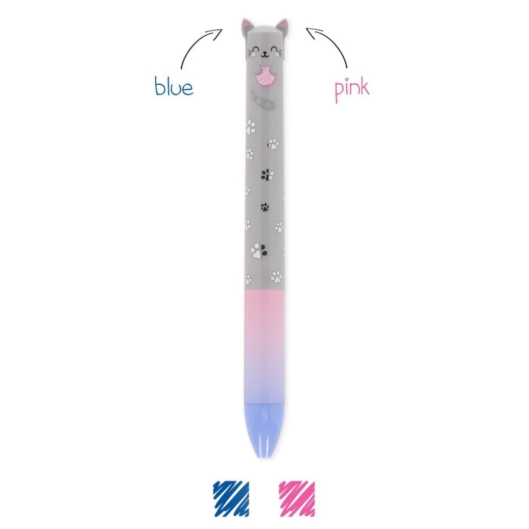 Legami Two-Colour Ballpoint Pen Kitty