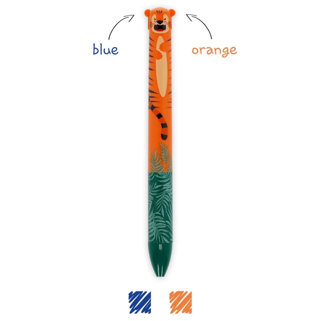 Legami Two-Colour Ballpoint Pen Tiger