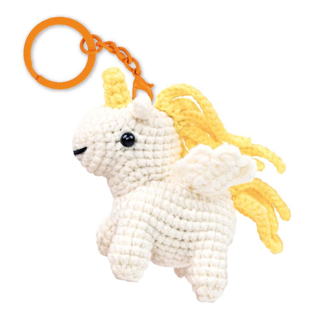 Crochet Keychain Crafting Kit - Curly Unicorn