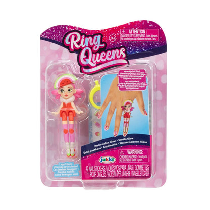 Ring Queens Wearable Mini Doll Ring Watermelon Glow