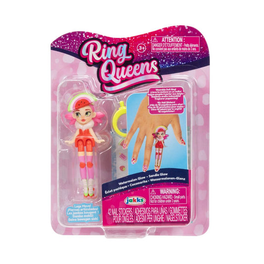 Ring Queens Wearable Mini Doll Ring Watermelon Glow