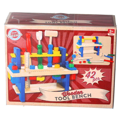 Wooden 42 Piece Tool Bench Toy