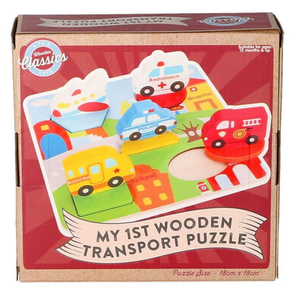 My 1st Wooden Transport Puzzle