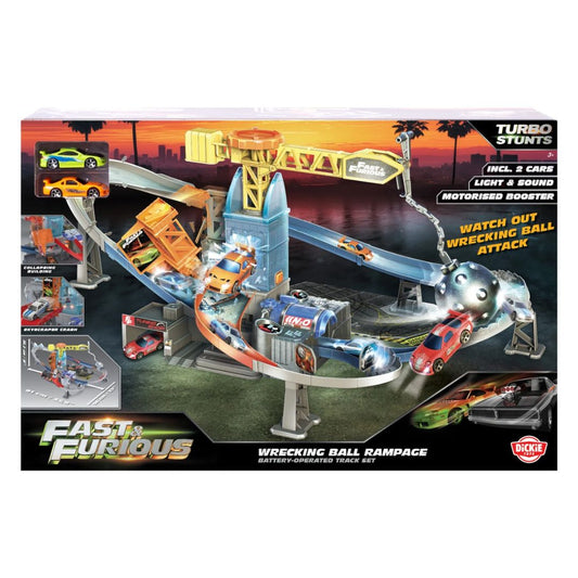 Fast & Furious Turbo Stunts Wrecking Ball Rampage Track Set