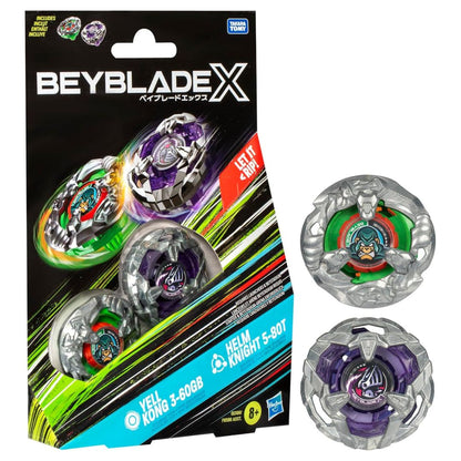 Beyblade X Dual Pack Yell Kong 3-60GB & Helm Knight 5-80T