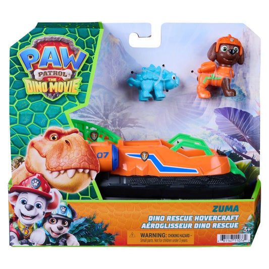 Paw Patrol The Dino Movie Zuma With Dino Rescue Hovercraft