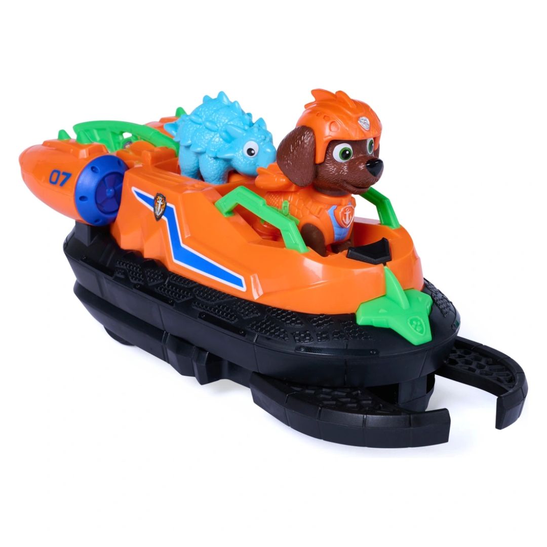 Paw Patrol The Dino Movie Zuma With Dino Rescue Hovercraft