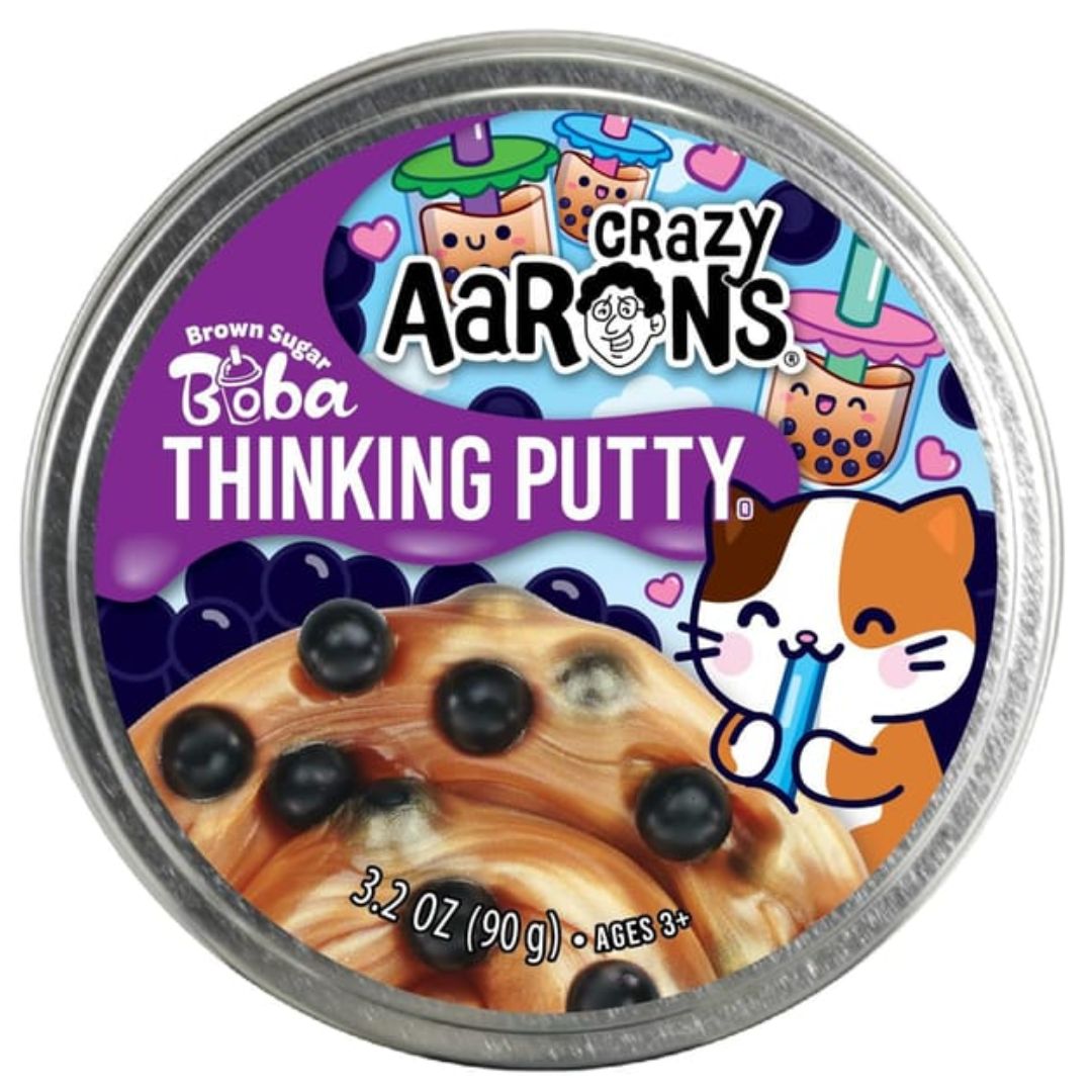 Crazy Aaron's Thinking Putty Brown Sugar Boba