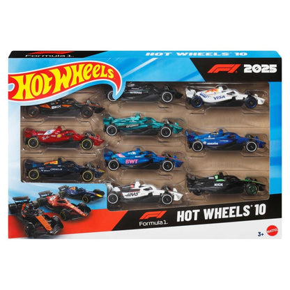 Hot Wheels Formula 1 Die-Cast 1:64 2025 10 Pack