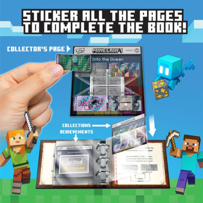 Sticki Rolls Minecraft Collectors Book & Wristband Set