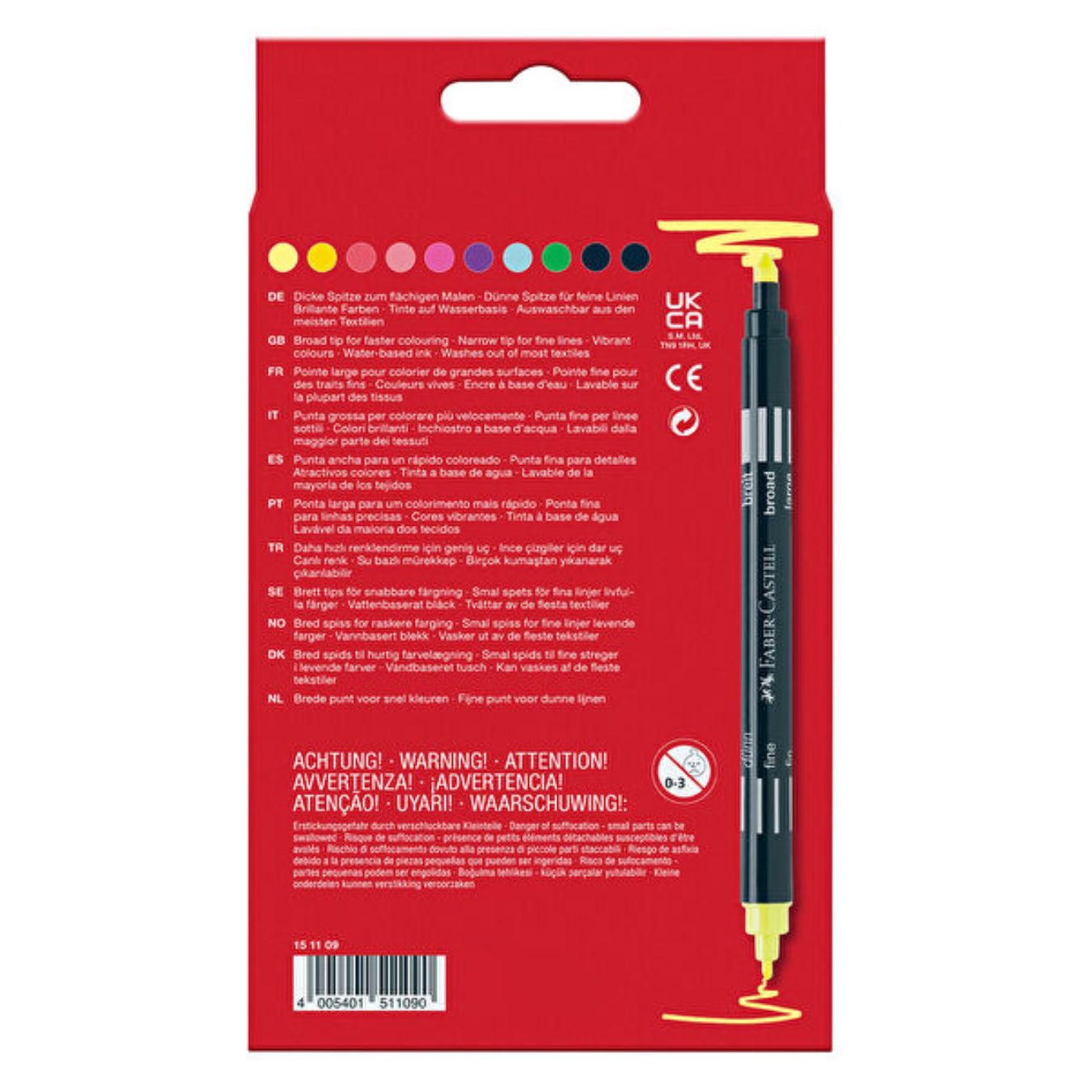 Faber-Castell Neon Double-ended Felt Tips