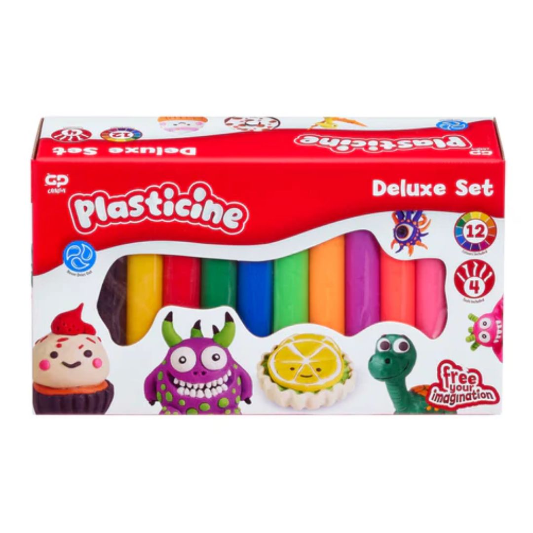 Plasticine 12 Colour Duluxe Set