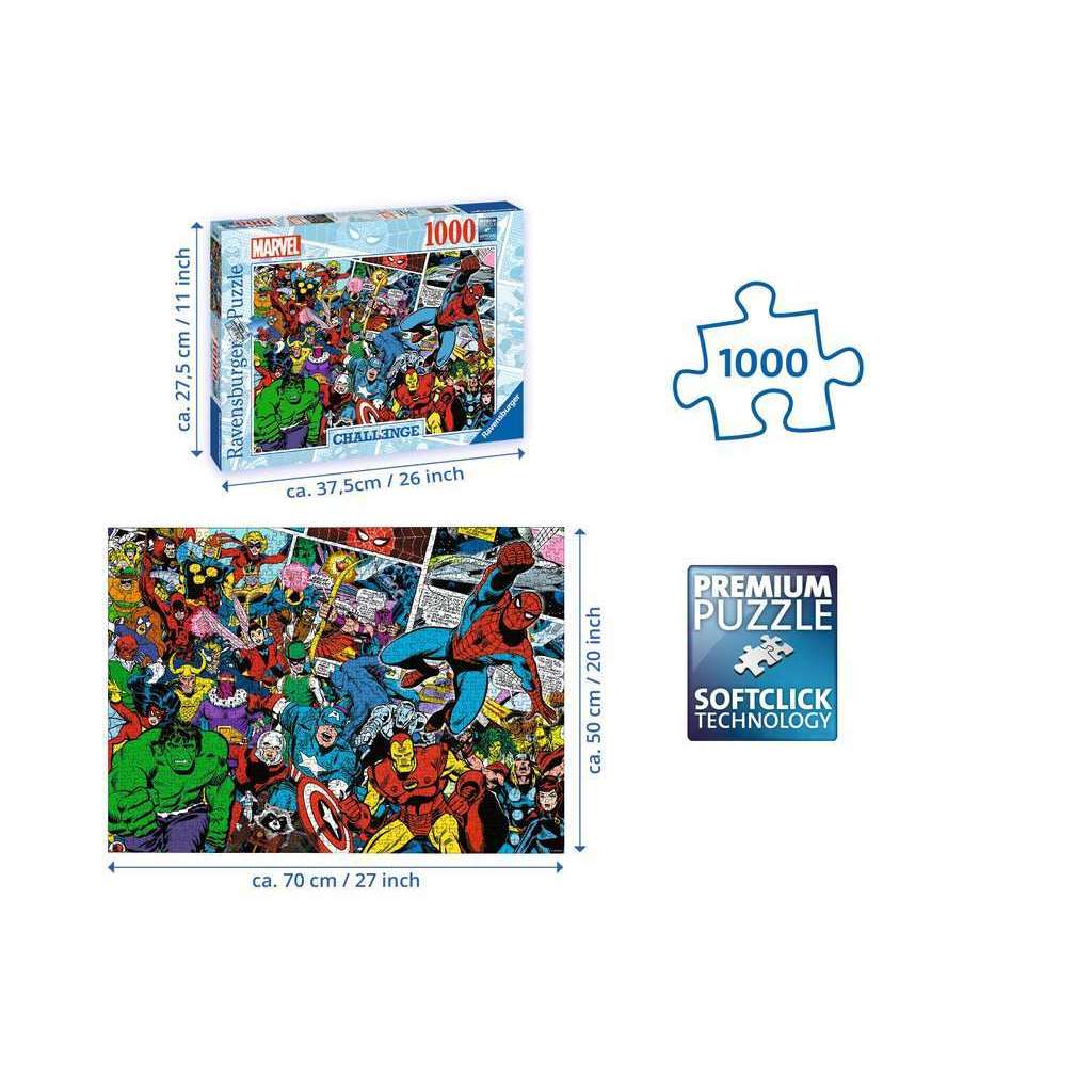 Toys N Tuck:Ravensburger Challenge 1000pc Puzzle Marvel,Ravensburger