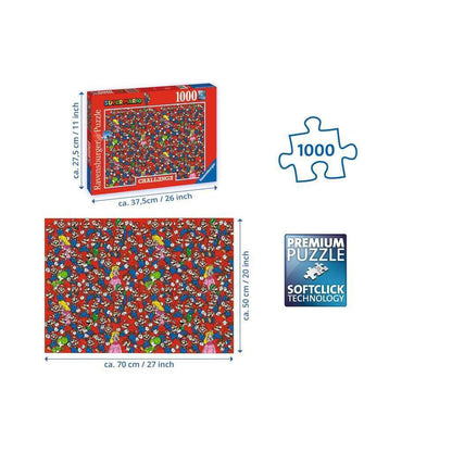 Toys N Tuck:Ravensburger Challenge 1000pc Puzzle Super Mario Bros,Ravensburger
