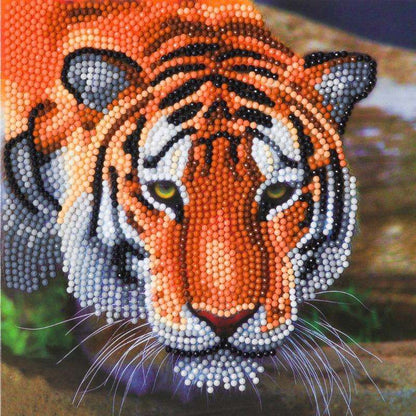 Toys N Tuck:Crystal Art Card Kit - Tiger,Craft Buddy