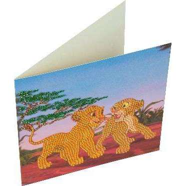 Toys N Tuck:Crystal Art Disney Card Kit - The Lion King,Craft Buddy