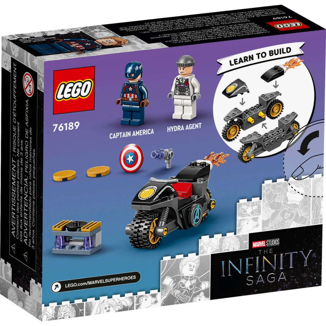 Lego 76189 Infinity Saga Captain America and Hydra Face-Off