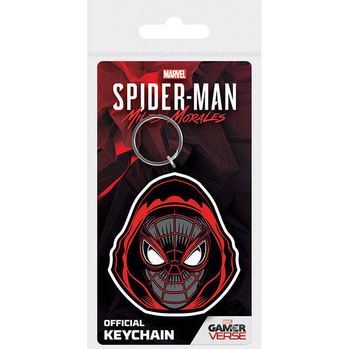 Toys N Tuck:Rubber Keychain - Spider-Man Miles Morales (Hooded),Pyramid International