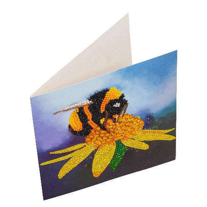 Toys N Tuck:Crystal Art Card Kit - Bumblebee,Crystal Art