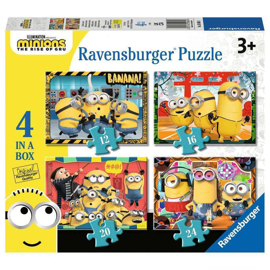 Toys N Tuck:Ravensburger 4 Puzzles in a Box Minions 2 The Rise of Gru,Ravensburger