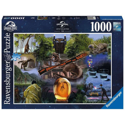 Toys N Tuck:Ravensburger 1000pc Puzzle Jurassic Park Movie Poster,Ravensburger