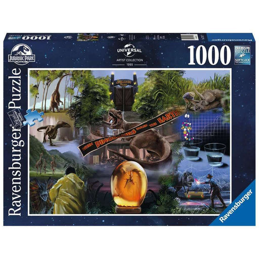 Toys N Tuck:Ravensburger 1000pc Puzzle Jurassic Park Movie Poster,Ravensburger