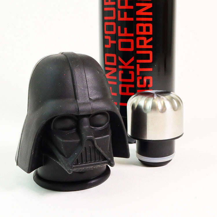 Toys N Tuck:Star Wars Metal Water Bottle with 3D Darth Vader Lid,Half Moon Bay