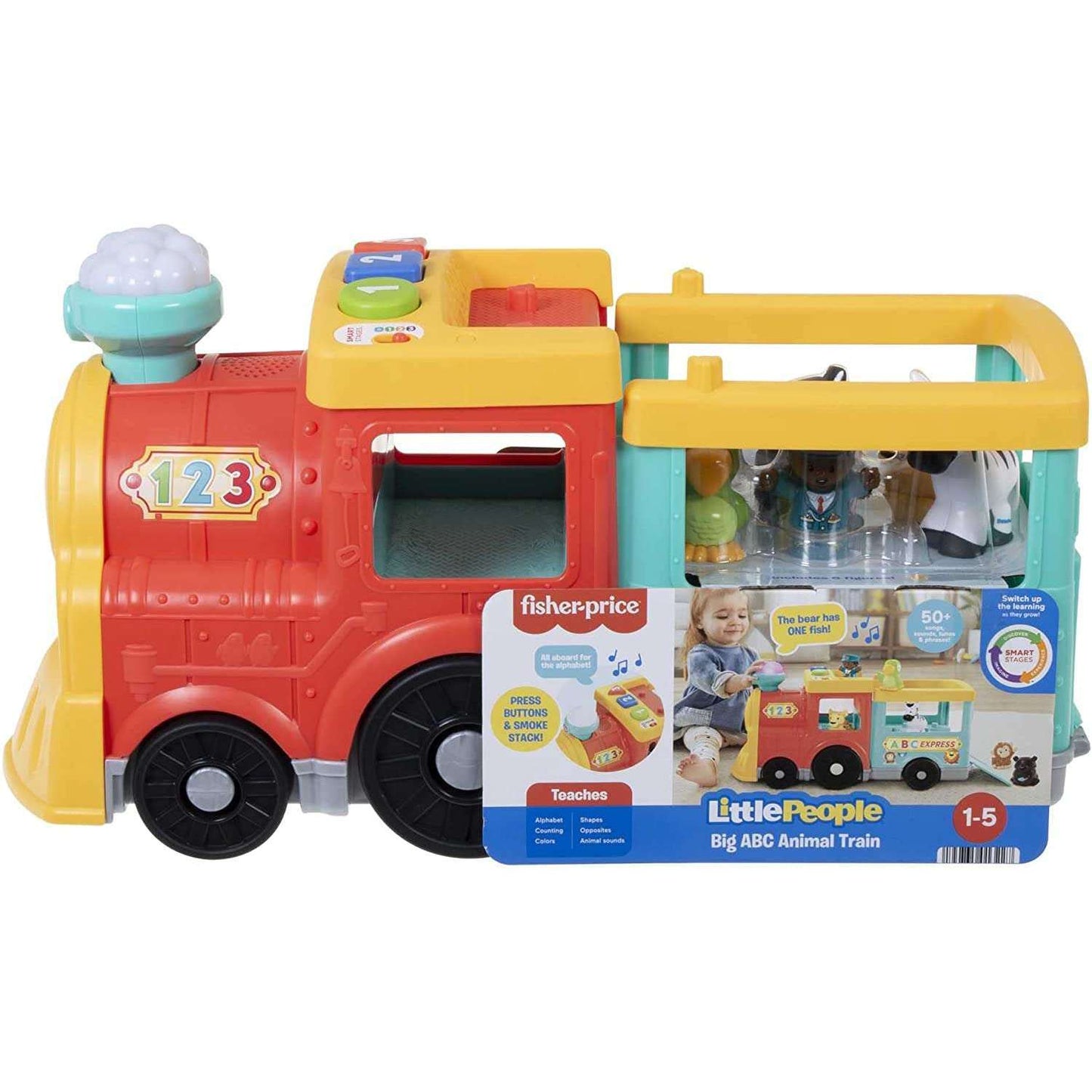 Toys N Tuck:Fisher-Price Little People Big ABC Animal Train,Fisher Price