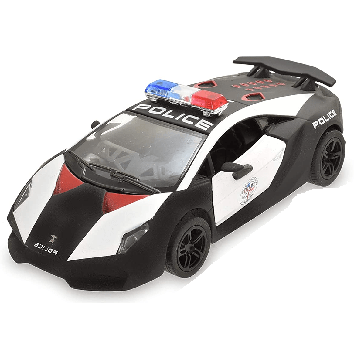 Toys N Tuck:Lamborghini Sesto Elemento Police Car 1:38 Die Cast,Kandy Toys