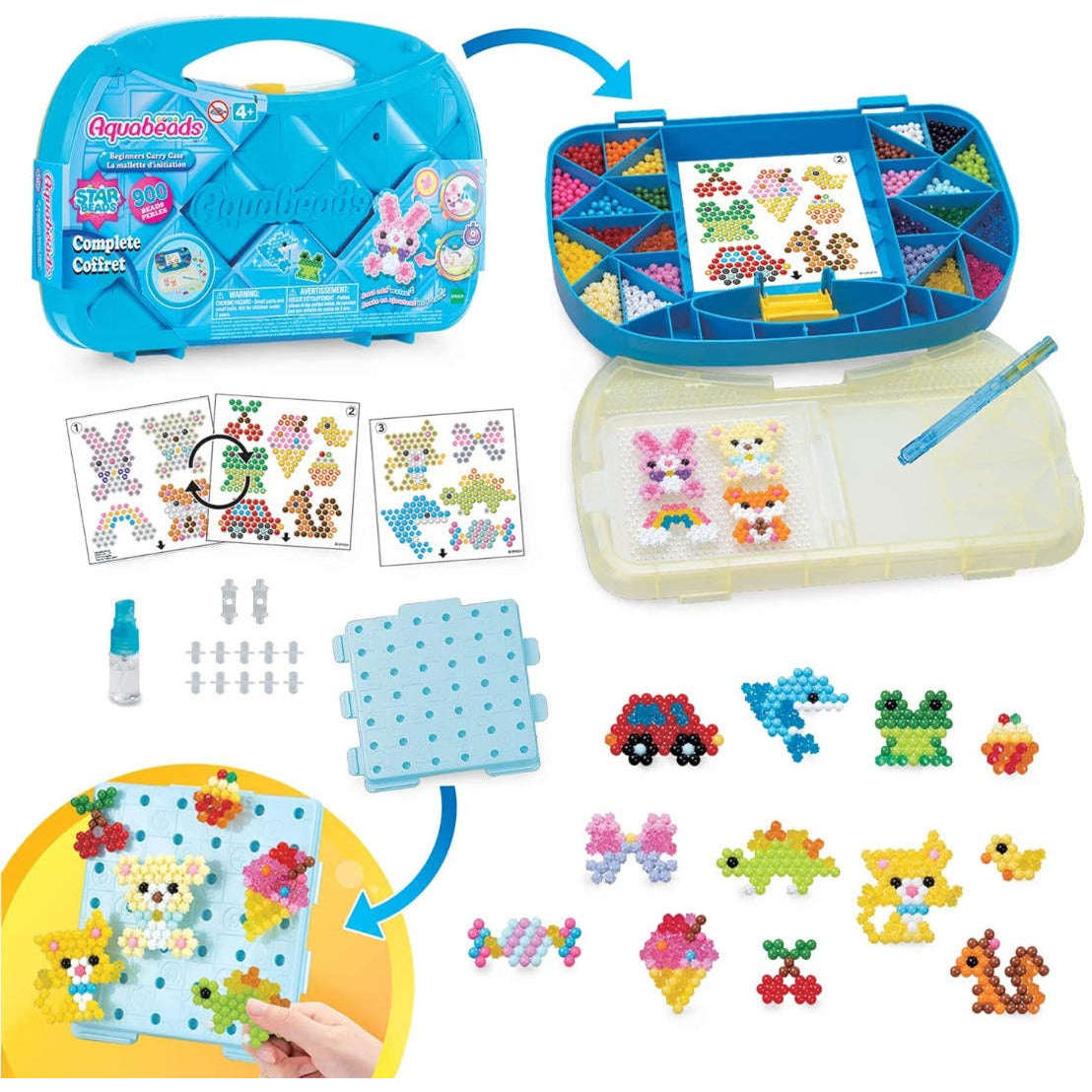 Toys N Tuck:Aquabeads Beginners Carry Case,Aquabeads