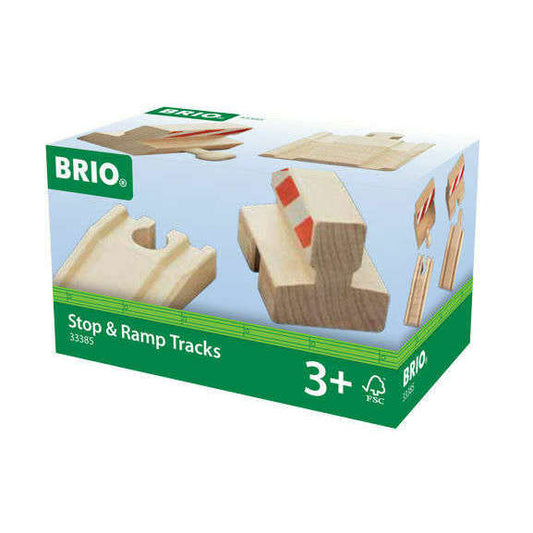 Toys N Tuck:Brio 33385 Stop & Ramp Tracks,Brio