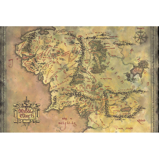 Toys N Tuck:Maxi Posters - The Lord of the Rings (Middle Earth Map),Pyramid International