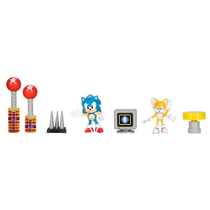 Toys N Tuck:Sonic The Hedgehog 2.5'' - 30th Anniversary Diorama Set,Sonic