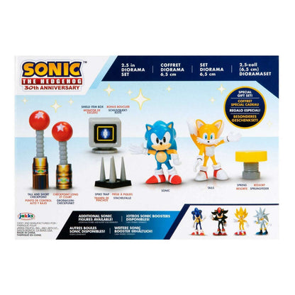 Toys N Tuck:Sonic The Hedgehog 2.5'' - 30th Anniversary Diorama Set,Sonic