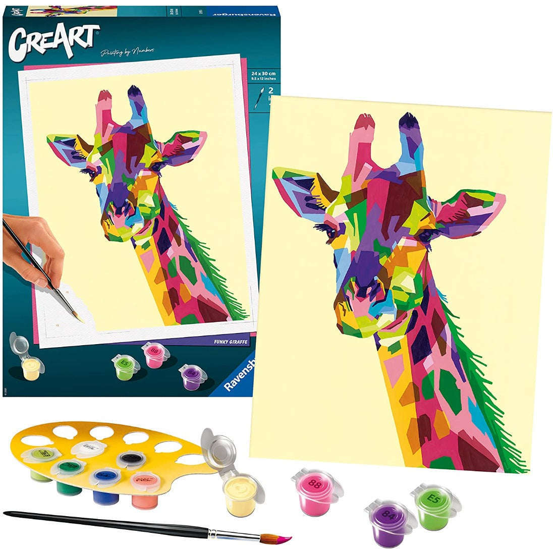 Toys N Tuck:CreArt - Paint By Numbers - Funky Giraffe,Ravensburger CreArt