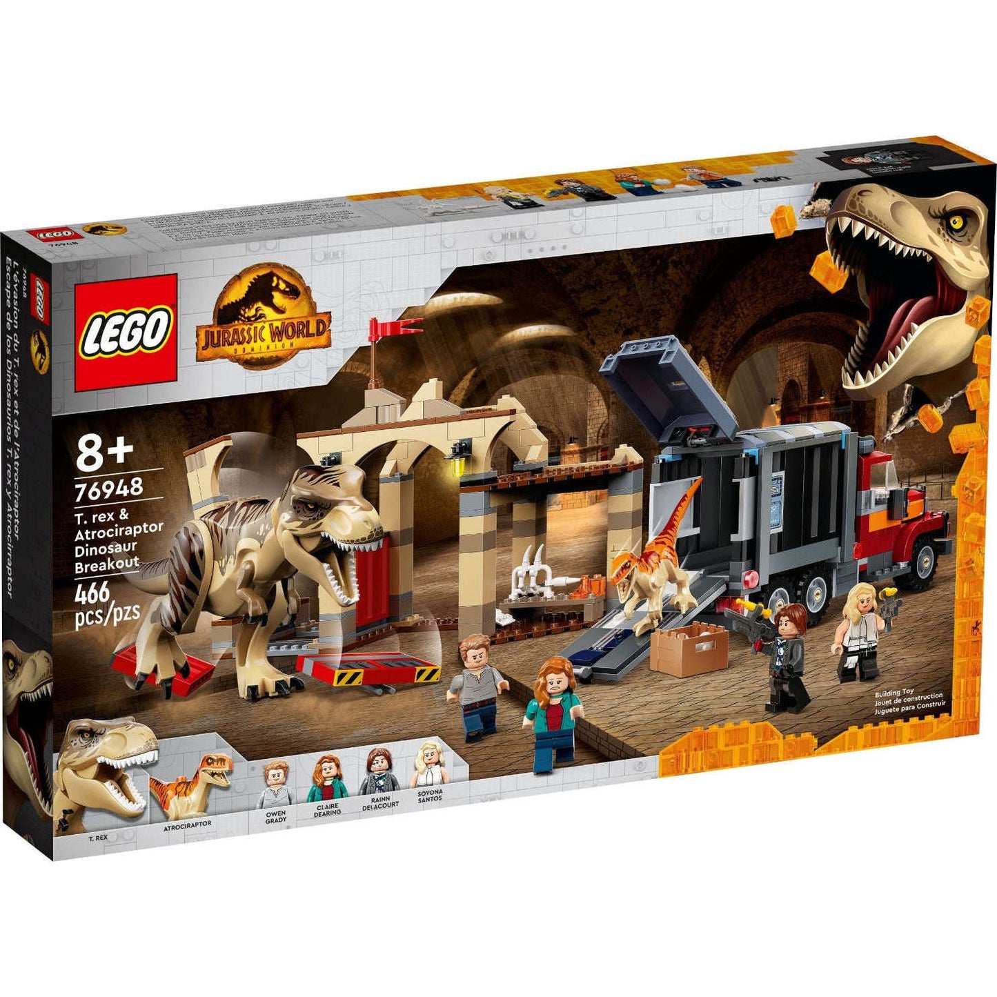 Lego 76948 Jurassic World T. rex & Atrociraptor Dinosaur Breakout