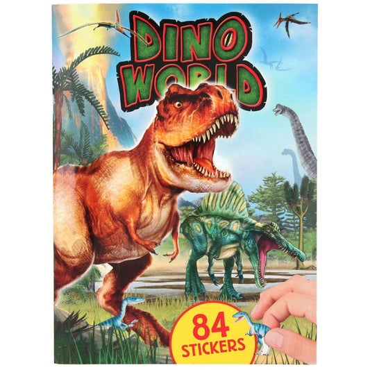 Toys N Tuck:Dino World Sticker Book with Puffy Stickers,Dino World