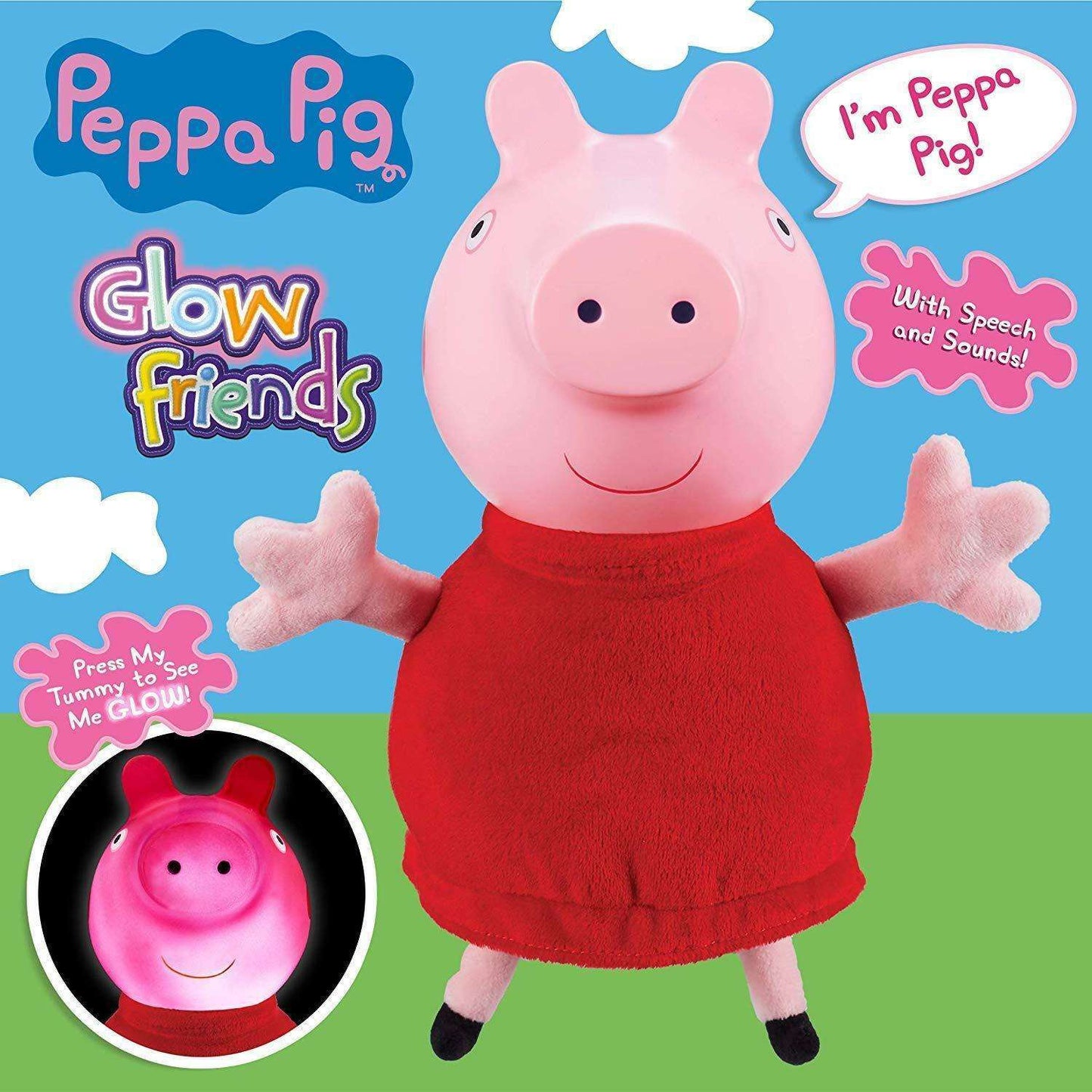 Toys N Tuck:Peppa Pig Glow Friends Talking Glow Peppa,Peppa Pig