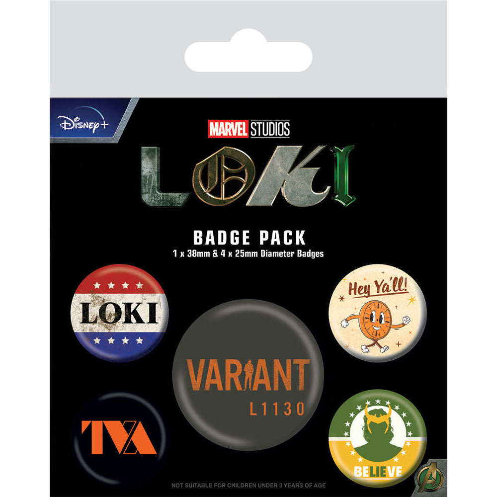 Toys N Tuck:Badge Pack - Loki (TVA),Marvel
