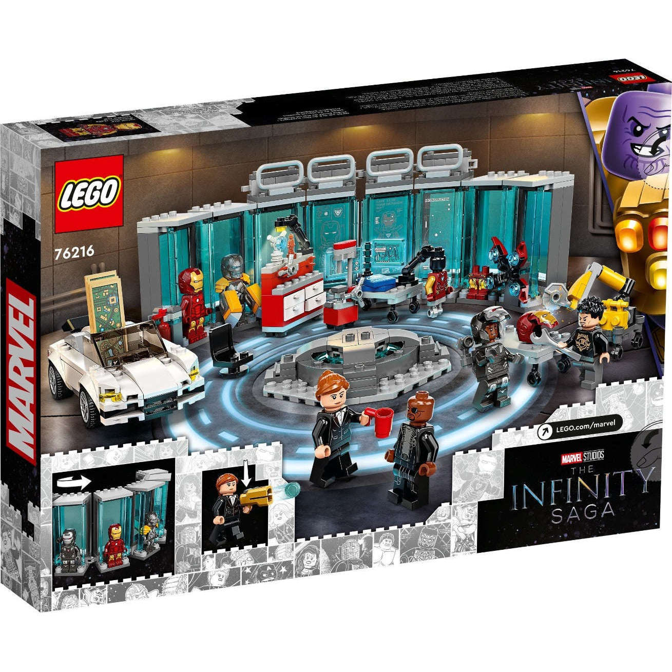 Lego 76216 Infinity Saga Iron Man Armoury