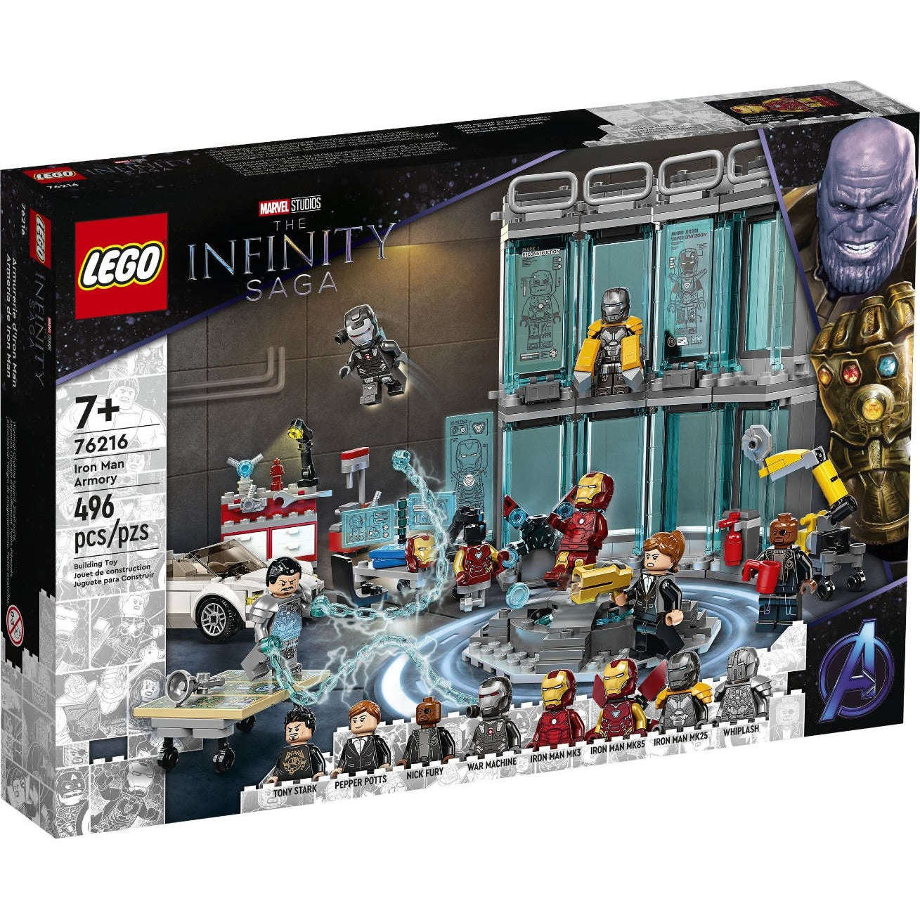 Lego 76216 Infinity Saga Iron Man Armoury