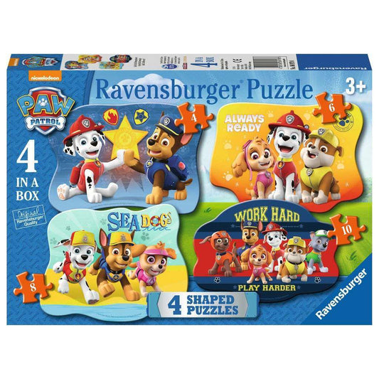 Toys N Tuck:Ravenburger 4 Shaped Puzzles Paw Patrol,Ravensburger