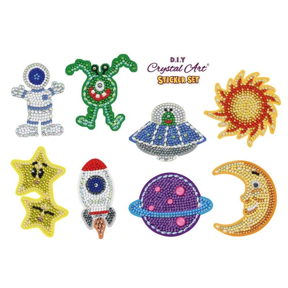 Toys N Tuck:Crystal Art Sticker Set - Space Superstars,Crystal Art
