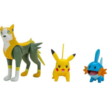 Toys N Tuck:Pokemon Battle Figure Set - Pikachu Mudkip Boltund,Pokemon