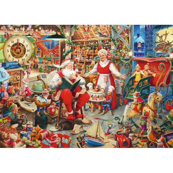 Toys N Tuck:Ravensburger 1000pc Puzzle Santa's Workshop,Ravensburger