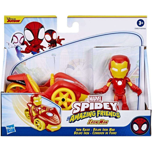 Toys N Tuck:Marvel Spidey And His Amazing Friends Iron Man & Iron Racer,Spider-man